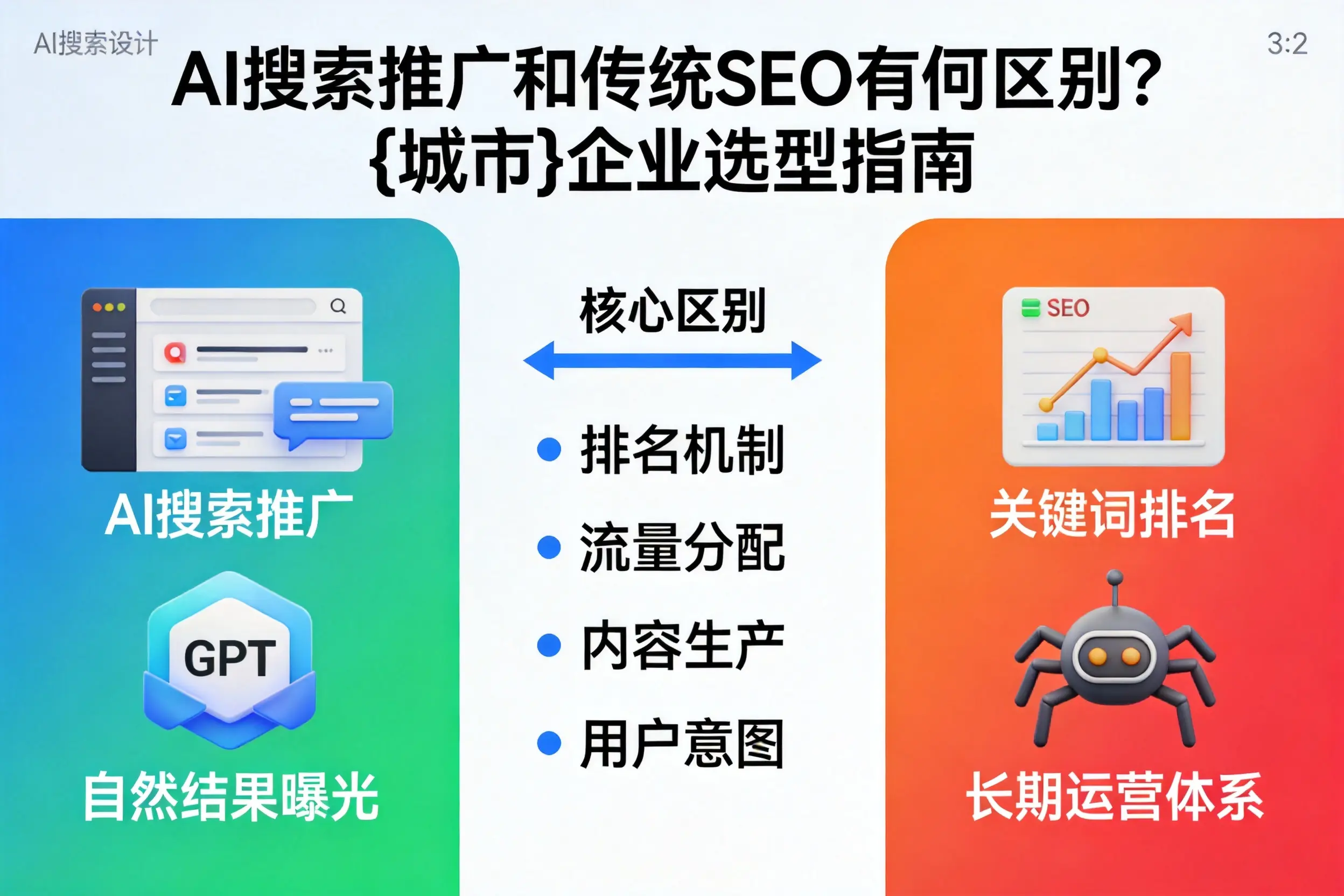 AI搜索推广和传统SEO有何区别?伊春企业选型指南