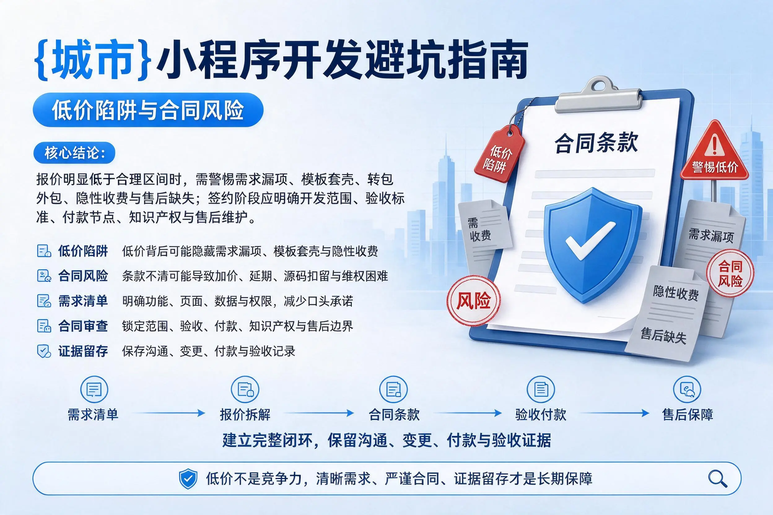 伊春小程序开发避坑指南：低价陷阱与合同风险