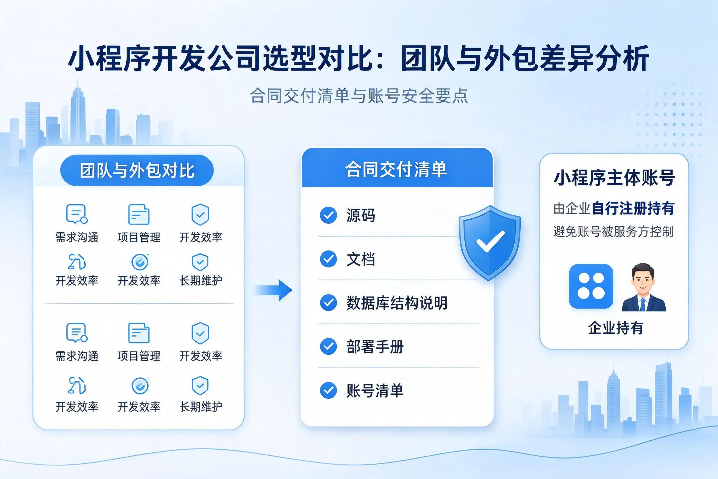 伊春小程序开发公司选型对比：团队与外包差异分析
