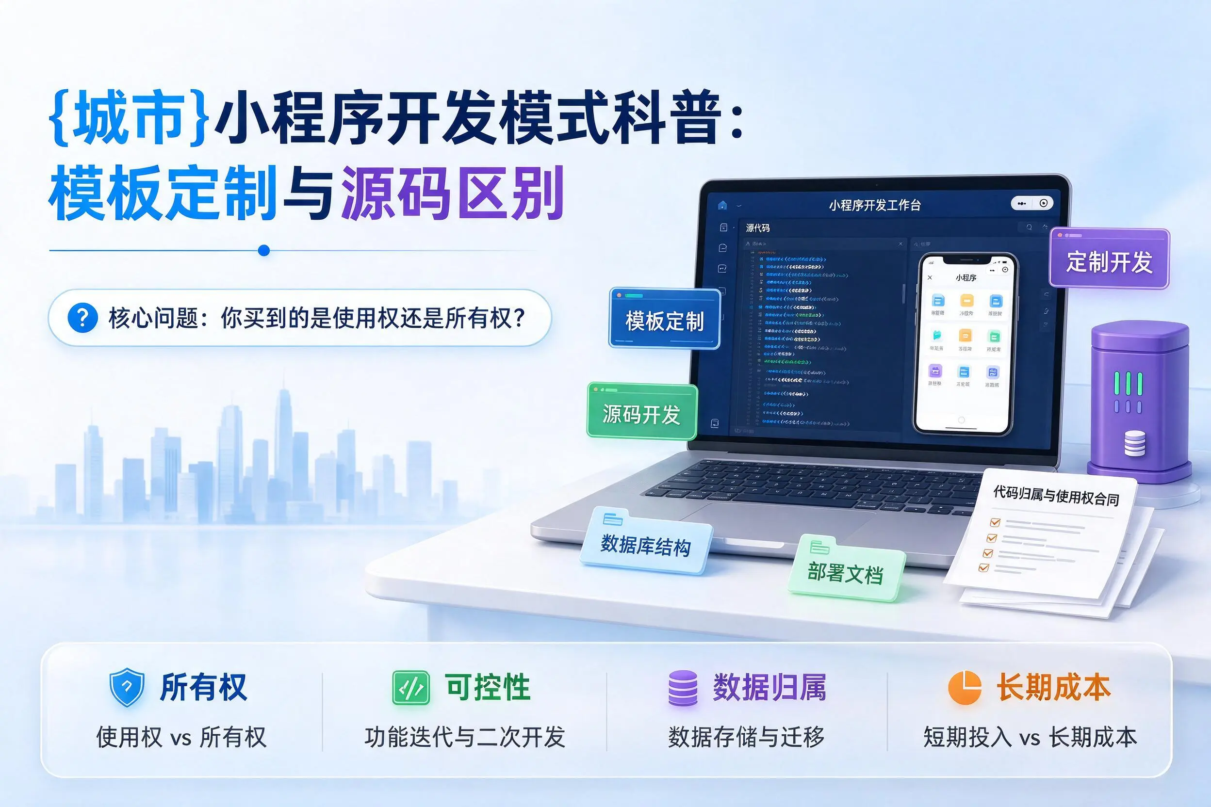 伊春小程序开发模式科普：模板定制与源码区别