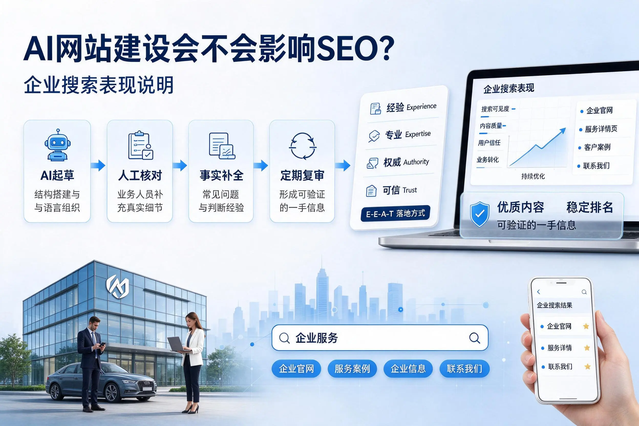 AI网站建设会不会影响SEO？伊春企业搜索表现说明