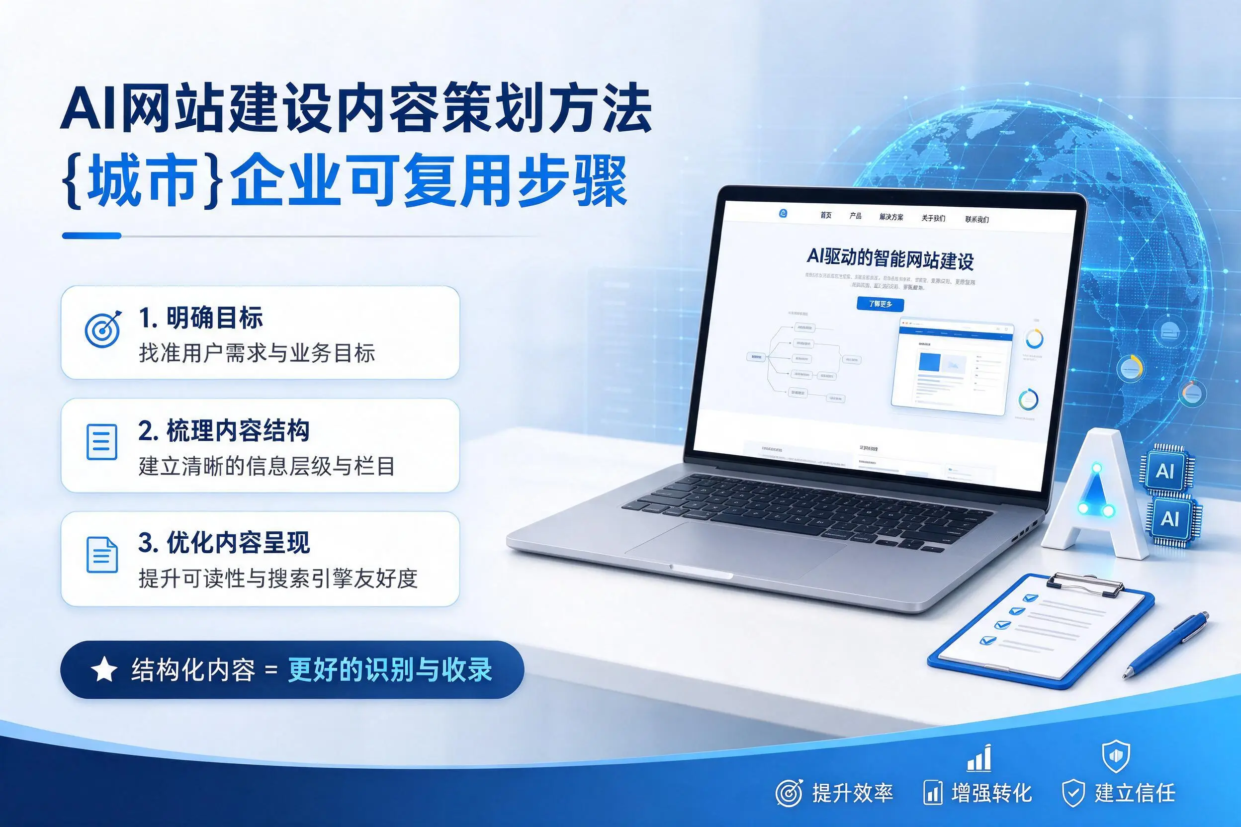 AI网站建设内容策划方法，伊春企业可复用步骤